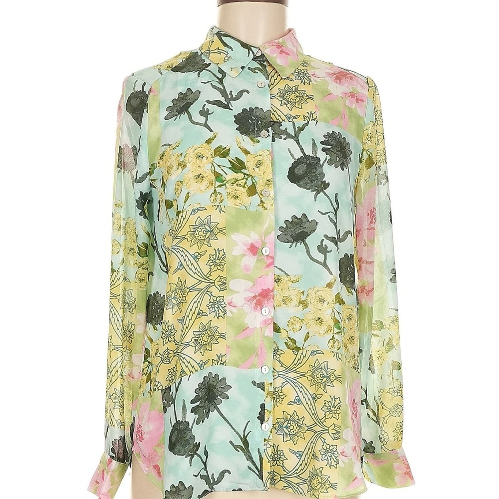 Rose & Olive Vibrant Floral Top